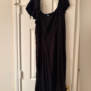 Old Navy One Shoulder Black Dress